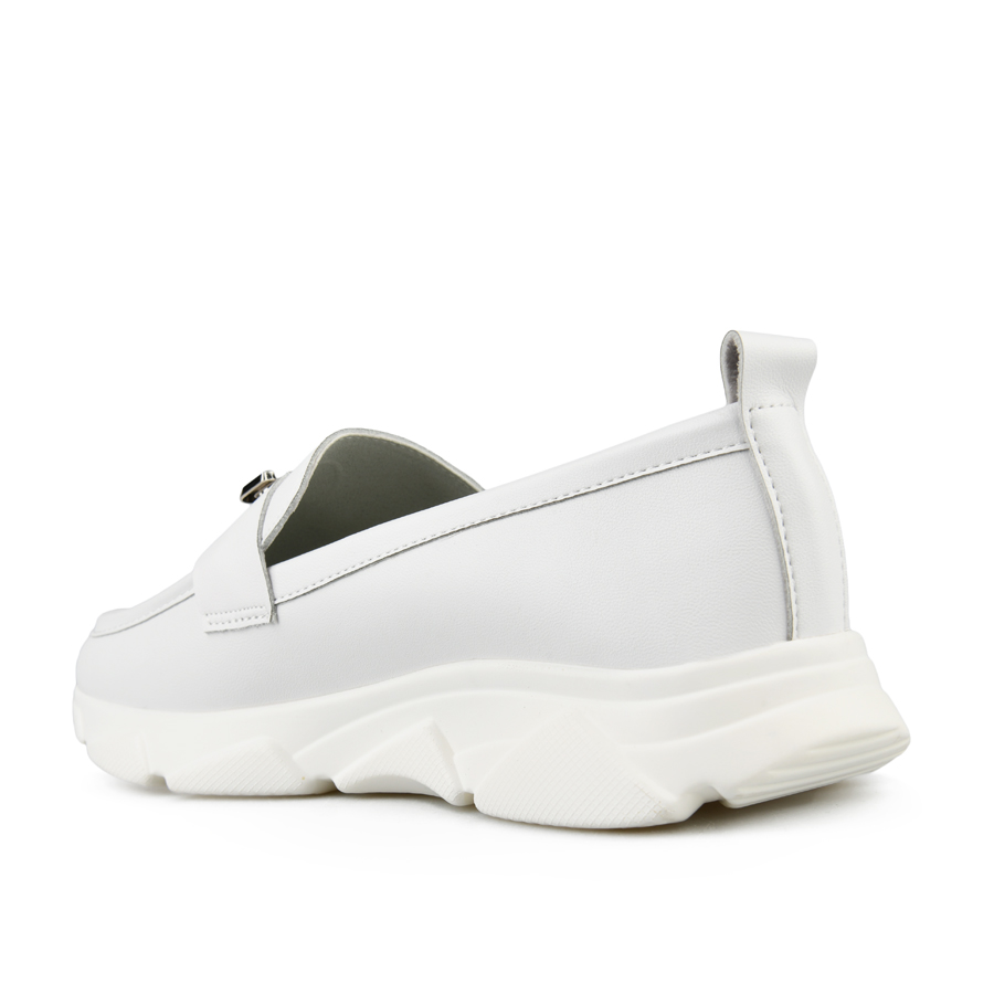 γυναικεία παπούτσια οικολογικό δέρμα λευκά 3