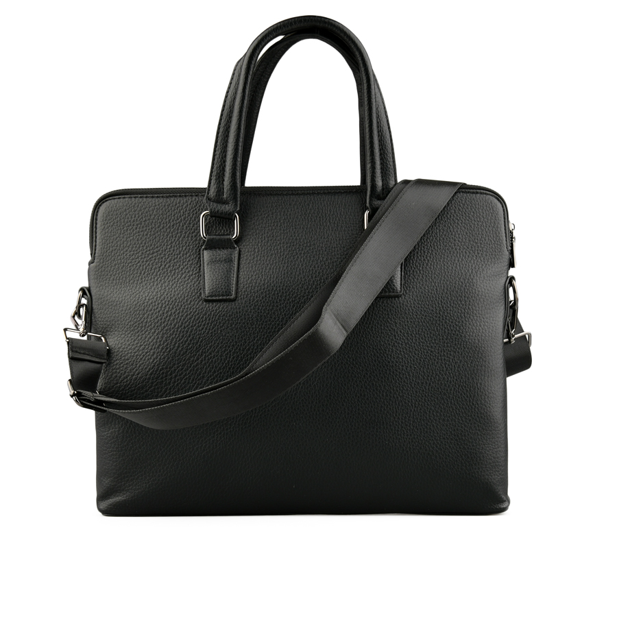 geantă bărbați piele naturală negru 1