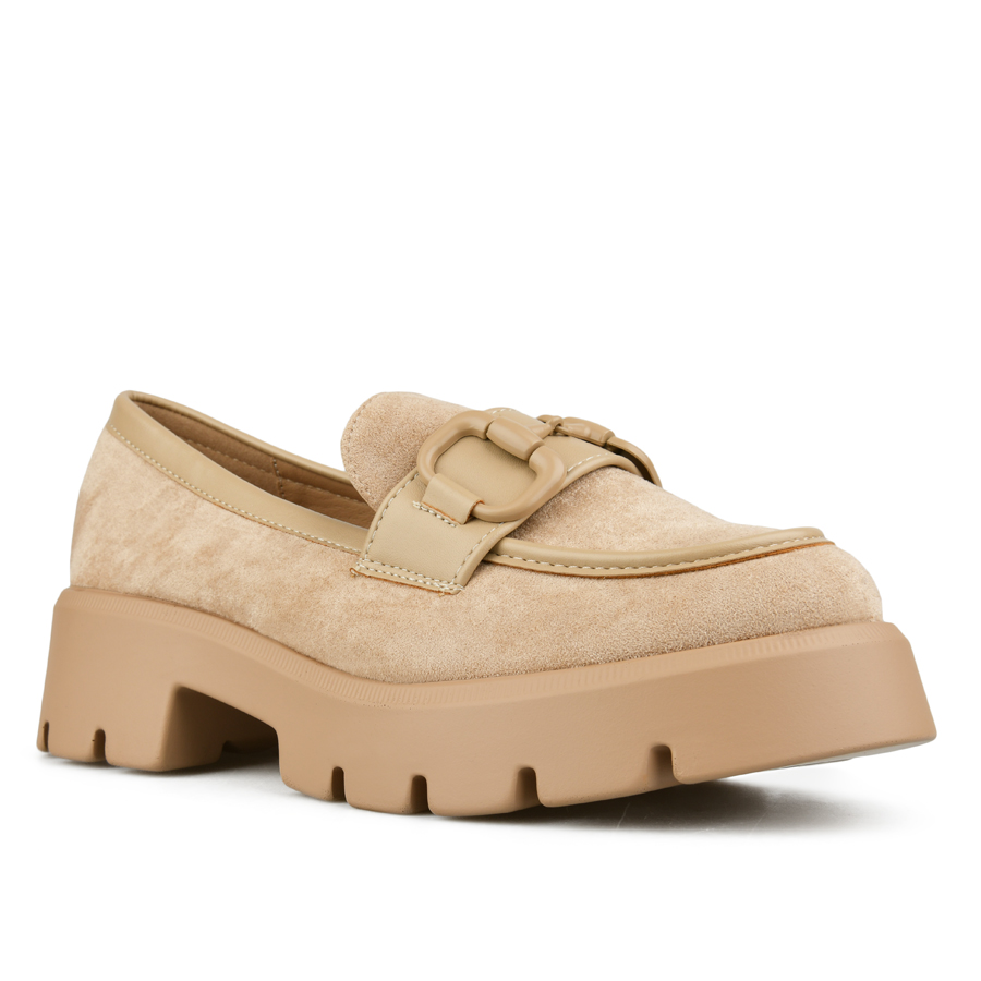 дамски обувки текстил бежови 2