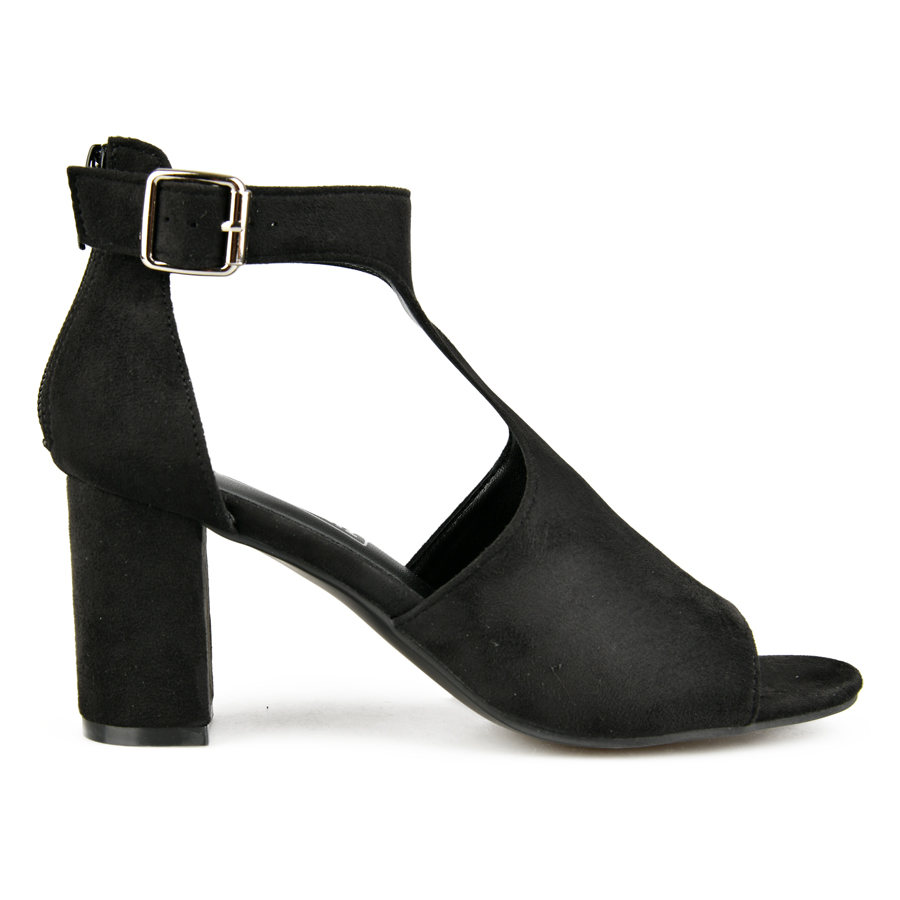 дамски сандали текстил черни 0