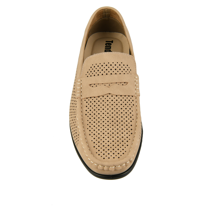 ανδρικά παπούτσια φυσικό δέρμα μπεζ 1