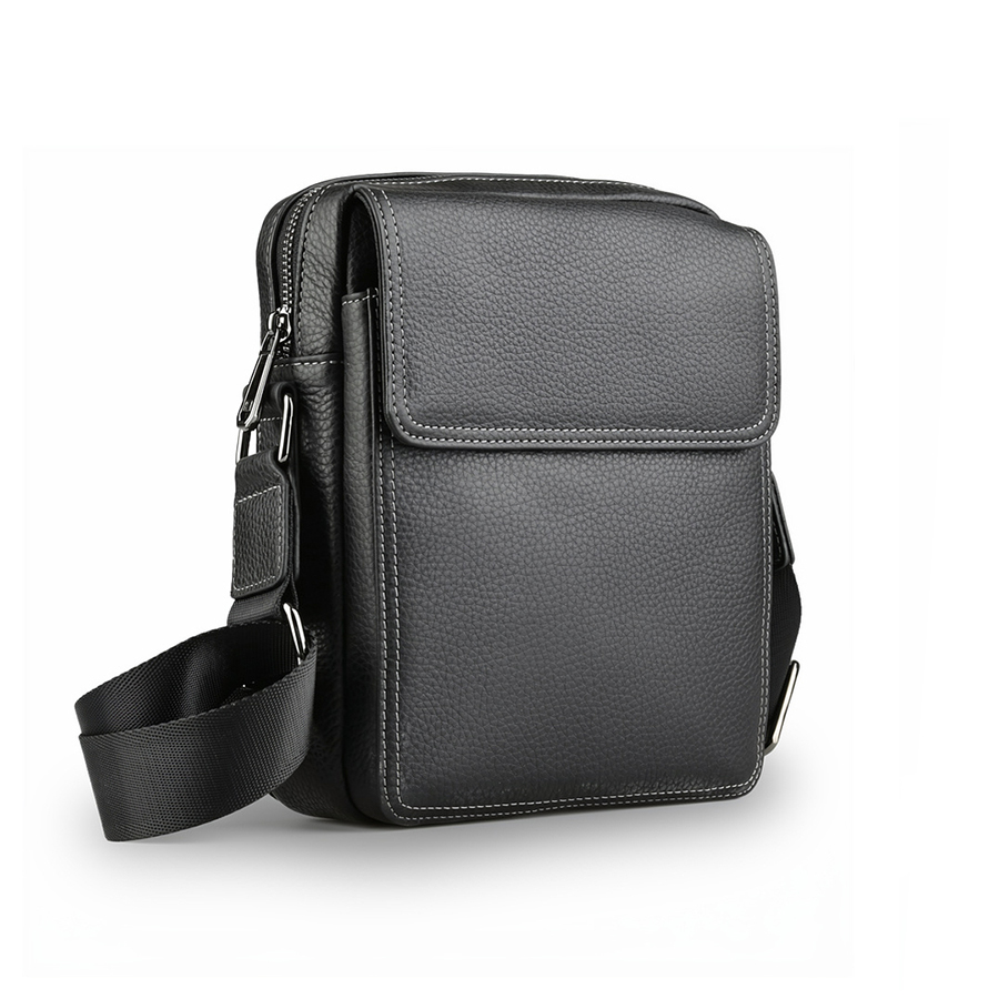 geantă bărbați piele naturală negru 0