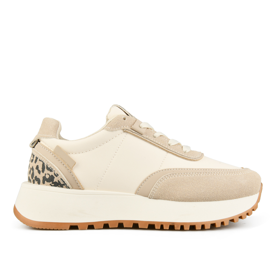 γυναικεία αθλητικά παπούτσια οικολογικό δέρμα μπεζ 0