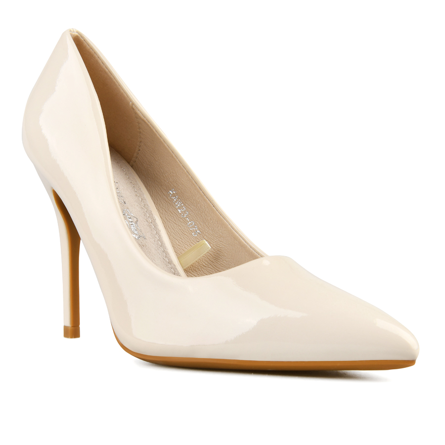 дамски обувки еко кожа бежови 1