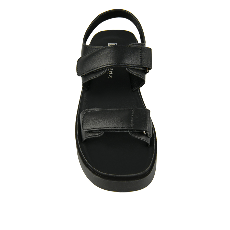 sandale damă piele ecologică negru 2