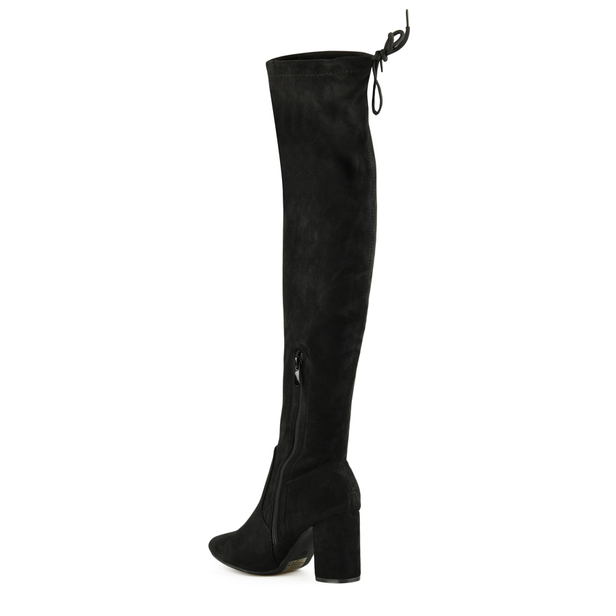 cizme damă textil negru 3