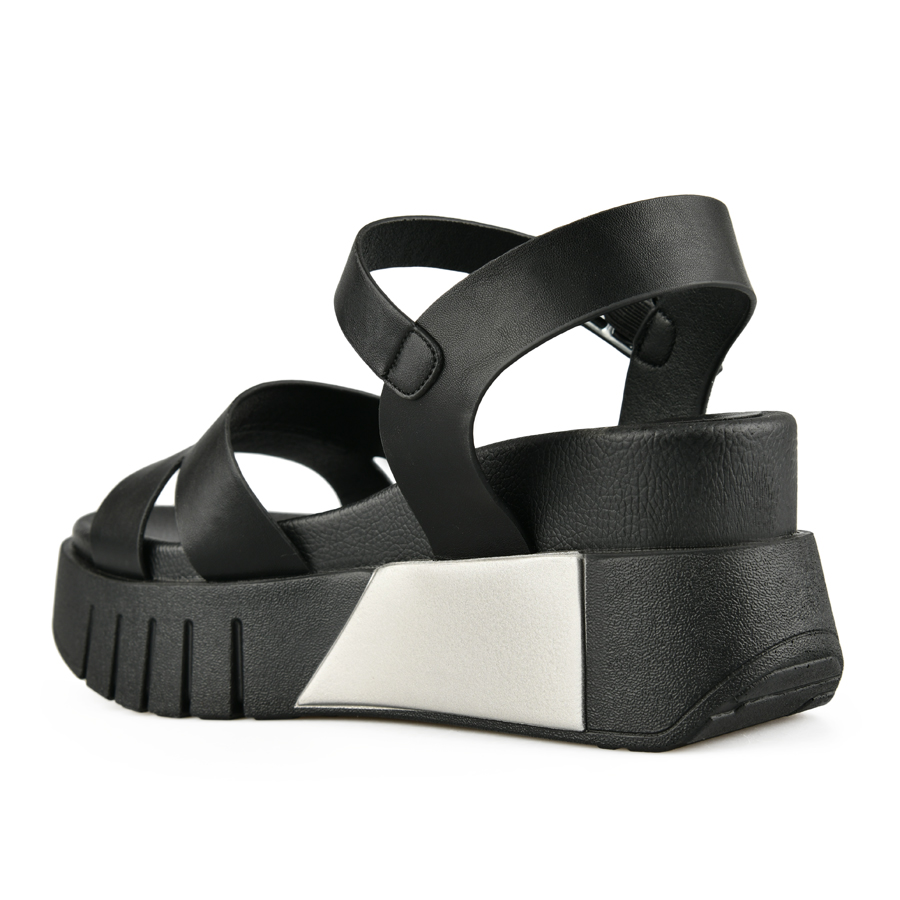 γυναικεία σανδάλια οικολογικό δέρμα μαύρο 3