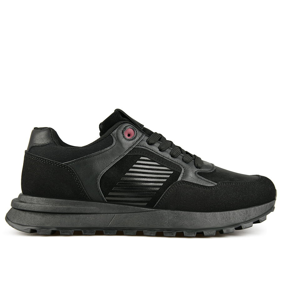 adidași bărbați piele ecologică/textil negru 0