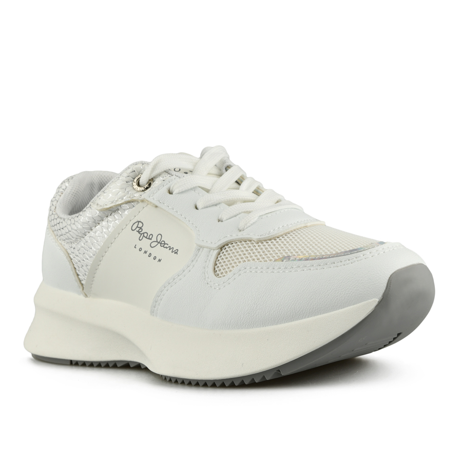 adidași damă piele ecologică alb 1