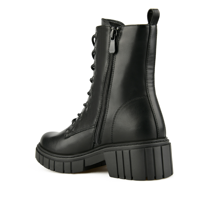 botine damă piele ecologică negru 3