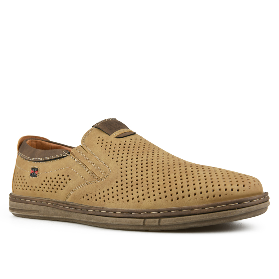 мъжки обувки еко кожа кафяви 1