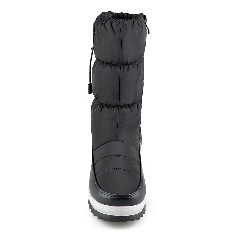 botine de zăpadă damă textil negru 3