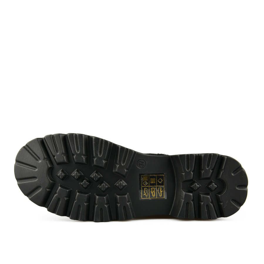 γυναικεία μποτάκια οικολογικό δέρμα/ύφασμα μαύρο 4