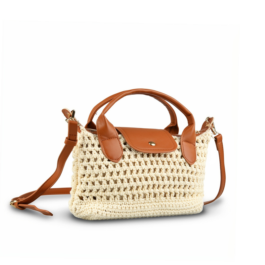 γυναικεία τσάντα τεχνητό υλικό μπεζ 0