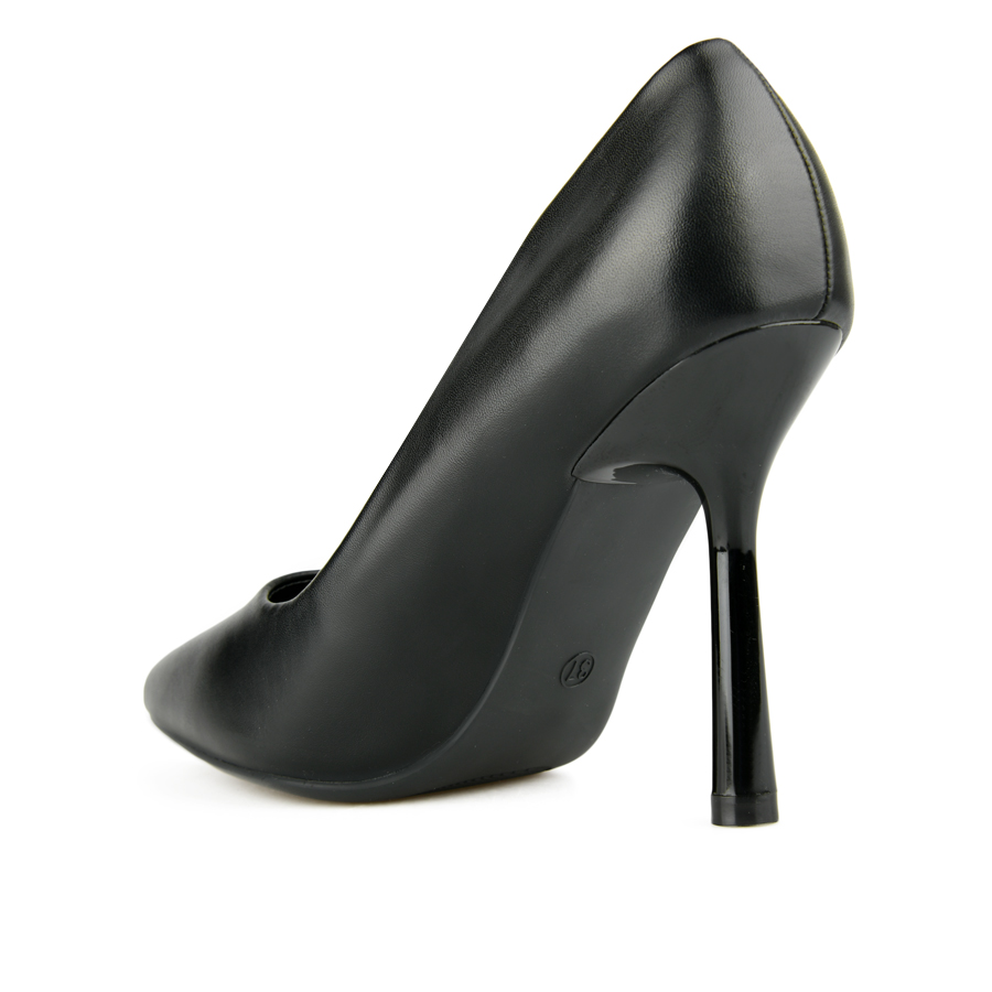 γυναικεία παπούτσια οικολογικό δέρμα μαύρο 3