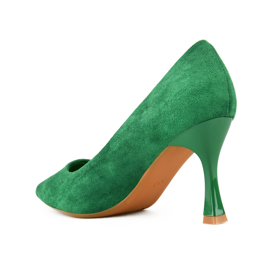 γυναικεία παπούτσια ύφασμα πράσινα 3