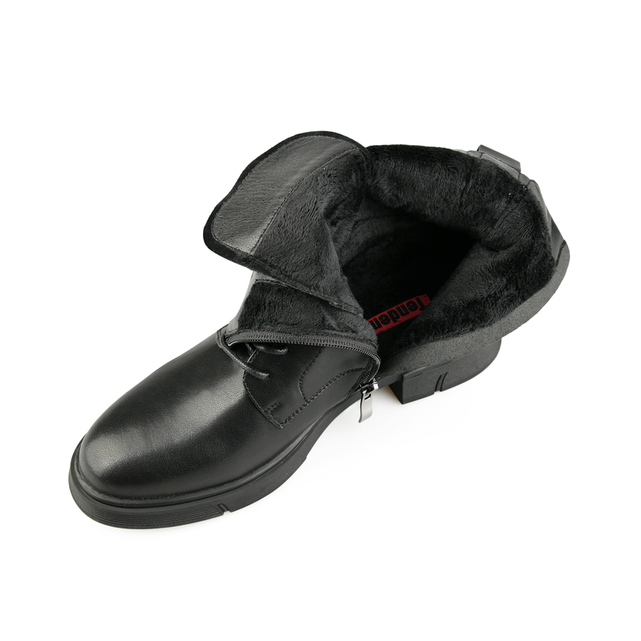botine damă piele naturală negru 5