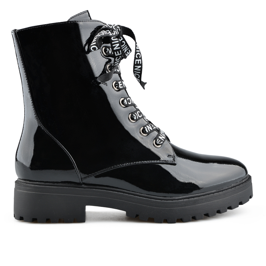 botine damă piele ecologică negru 1