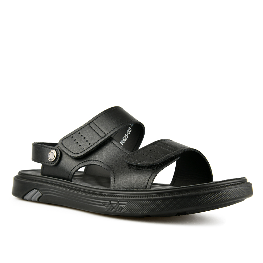 мъжки сандали естествена кожа черни 2