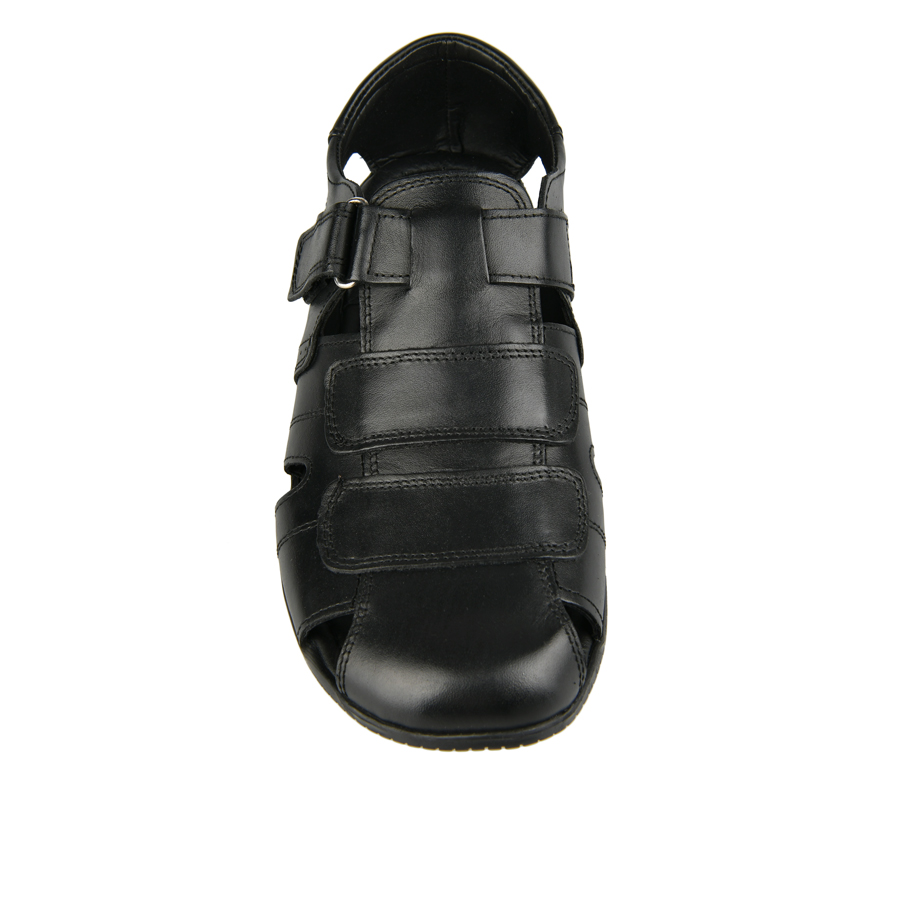 мъжки сандали естествена кожа черни 1