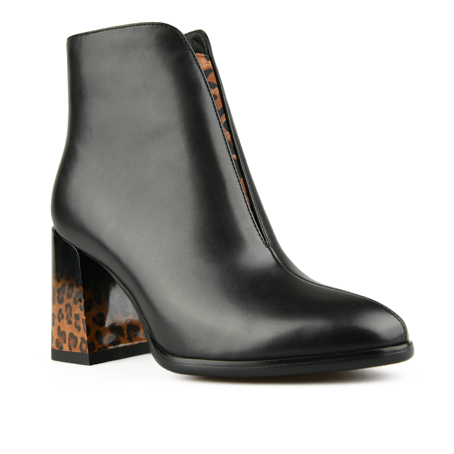 botine damă piele ecologică negru 1