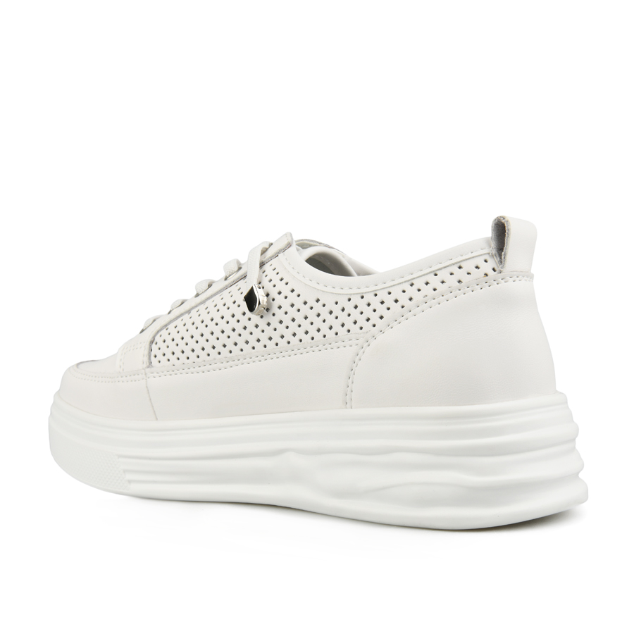 дамски обувки естествена кожа бели 3