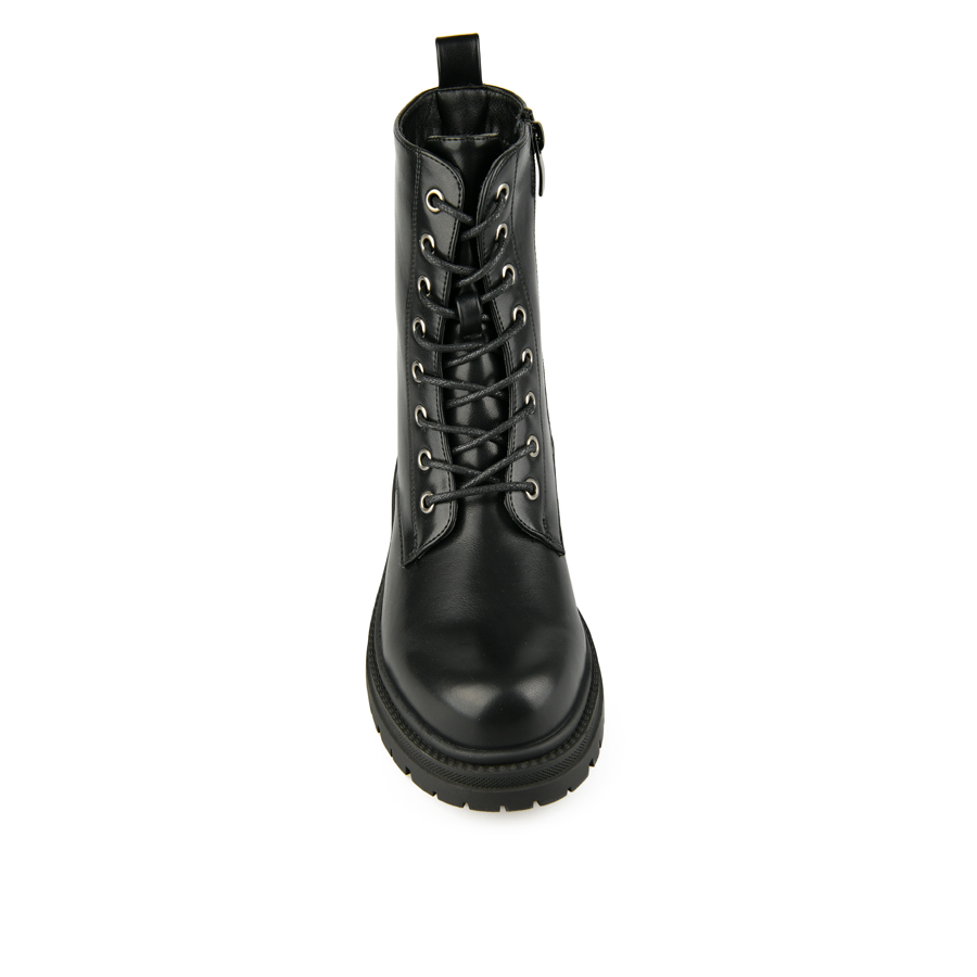 botine damă piele ecologică negru 2