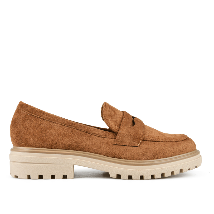 γυναικεία παπούτσια ύφασμα ανοιχτό καφέ 0