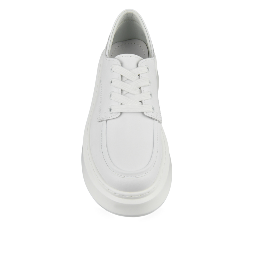 дамски обувки естествена кожа бели 1