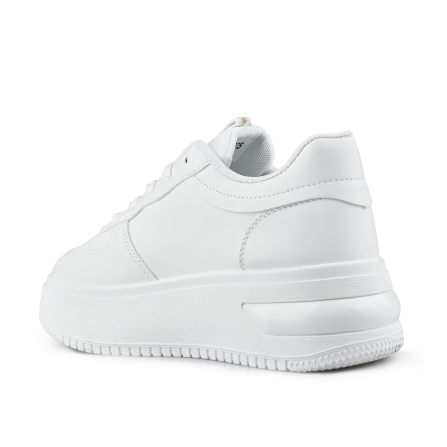 γυναικεία sneakers οικολογικό δέρμα λευκά 3