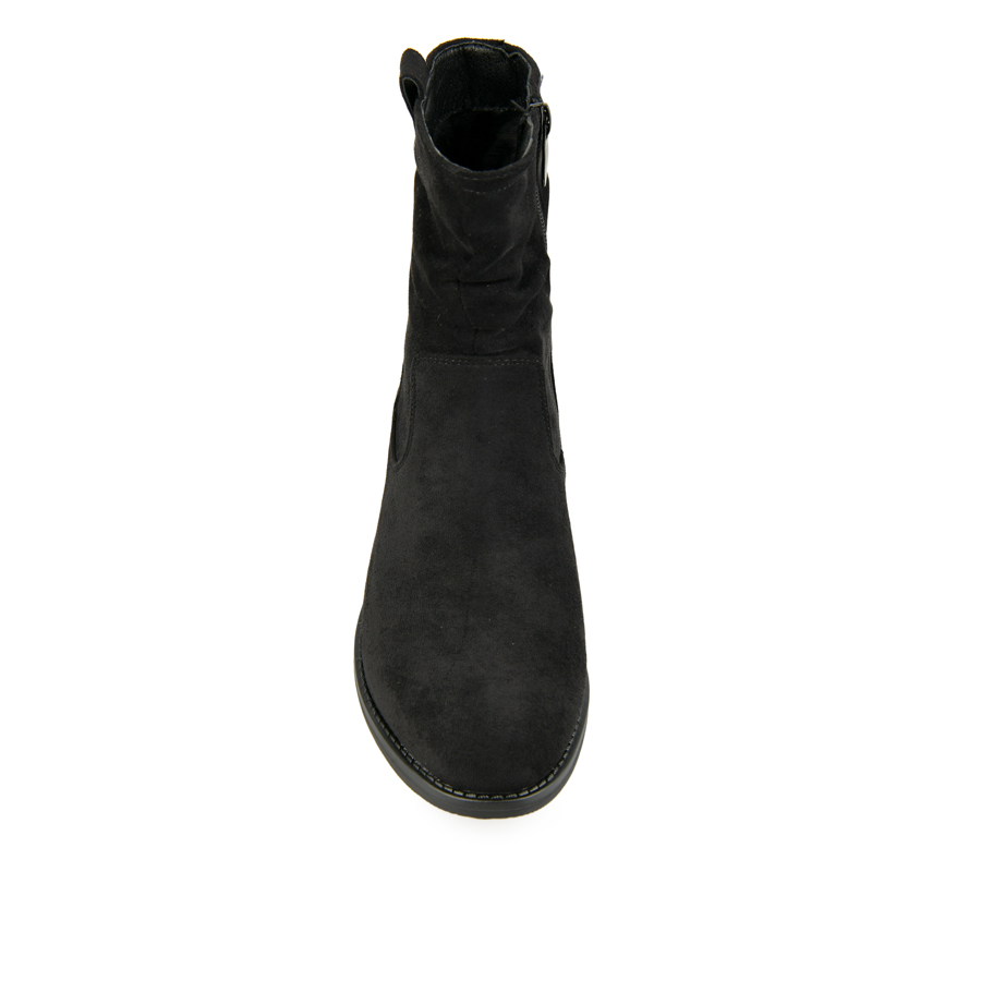 botine damă textil negru 2
