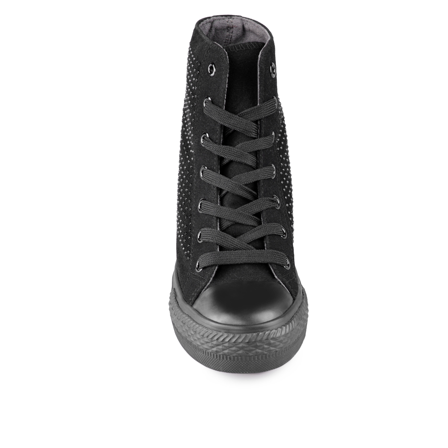 γυναικεία μποτάκια οικολογικό δέρμα μαύρο 2