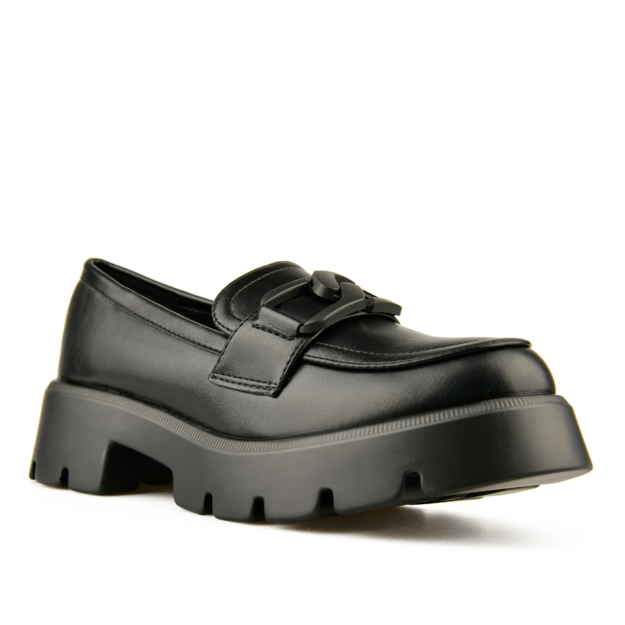 γυναικεία παπούτσια οικολογικό δέρμα μαύρο 2