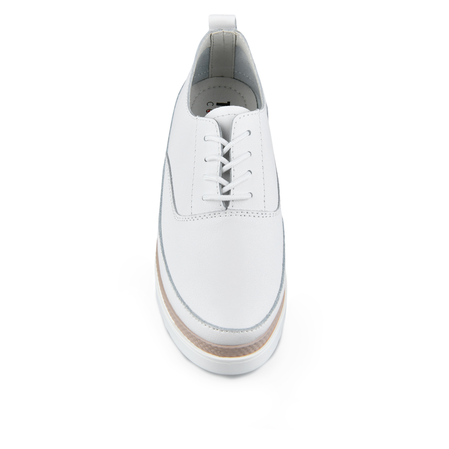 γυναικεία παπούτσια φυσικό δέρμα λευκά 1