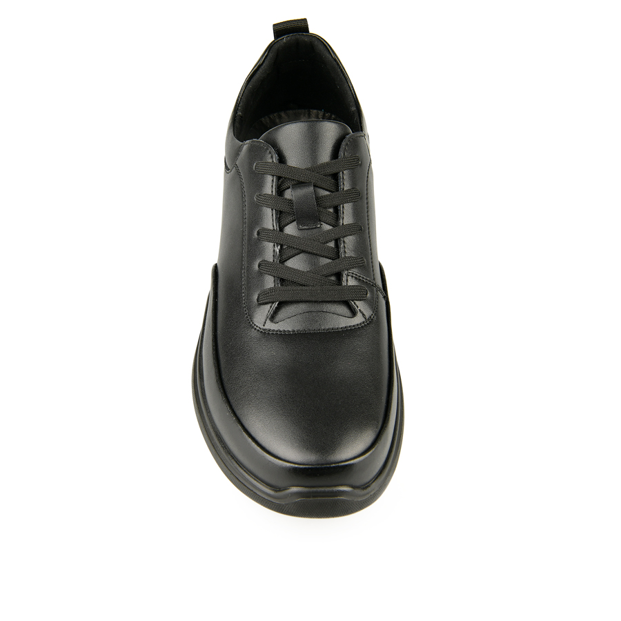 ανδρικά παπούτσια φυσικό δέρμα μαύρο 1