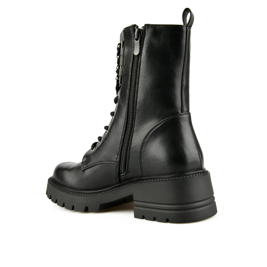botine damă piele ecologică negru 3