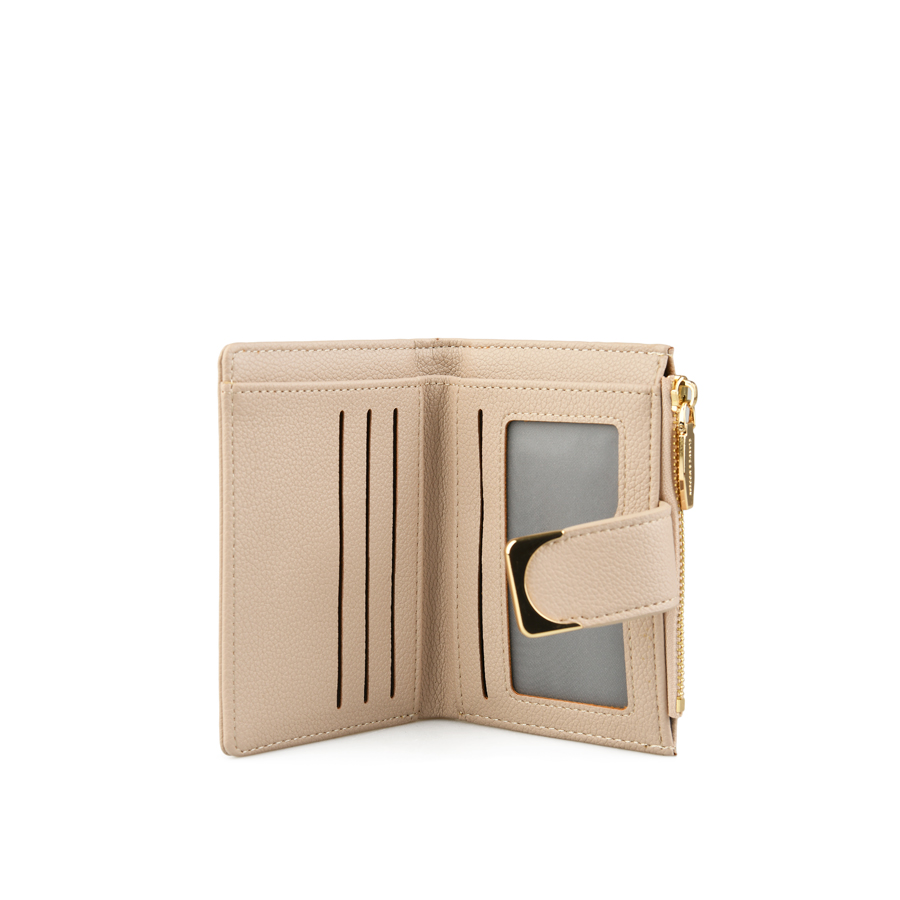 portofel damă piele ecologică bej 2