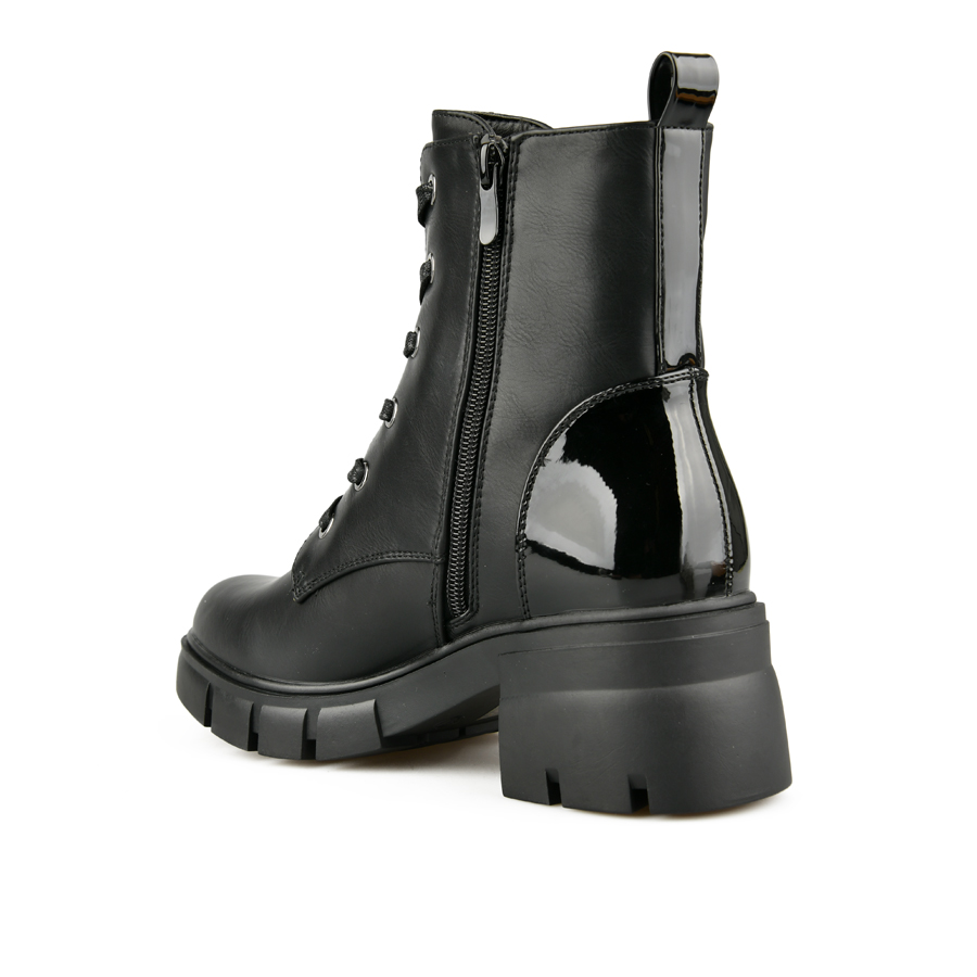 botine damă piele ecologică negru 3