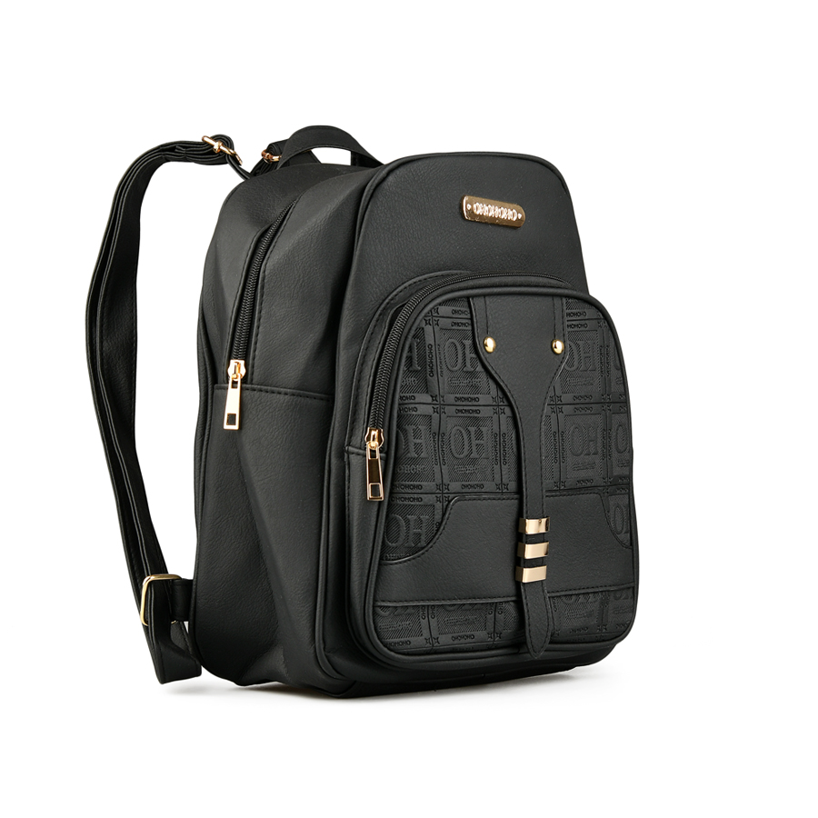 rucsac damă piele ecologică negru 1