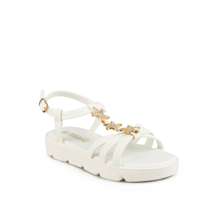 παιδικά σανδάλια οικολογικό δέρμα λευκά 0
