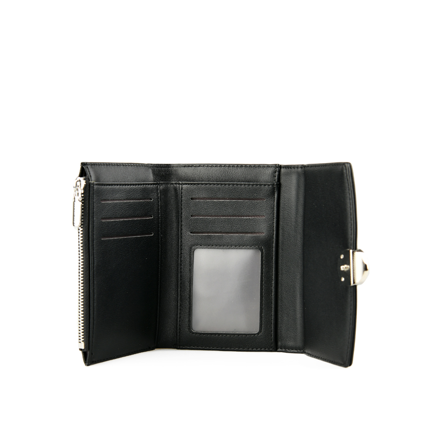 portofel damă piele ecologică negru 2