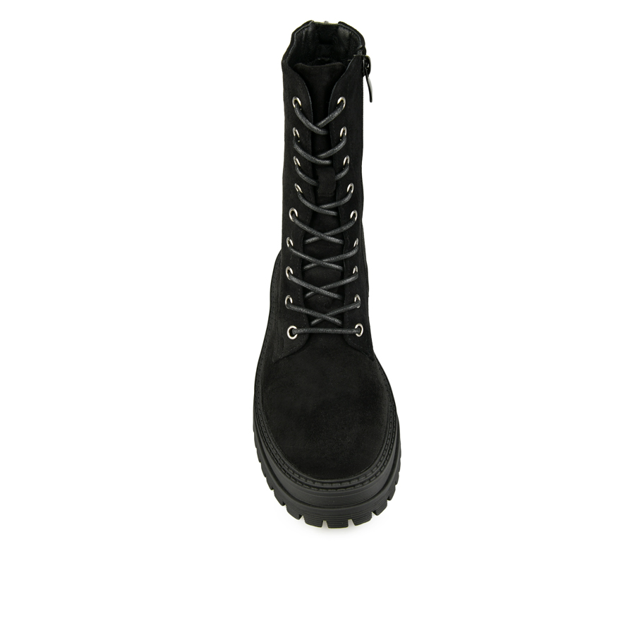 botine damă textil negru 2