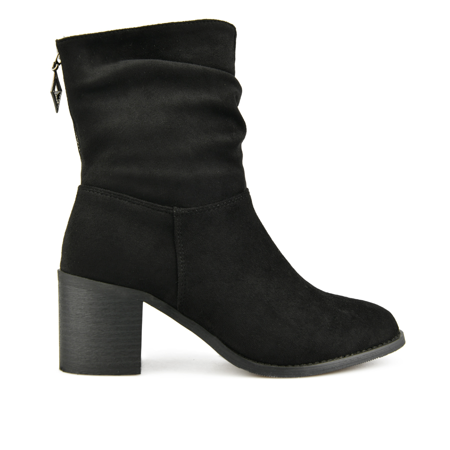 botine damă textil negru 0