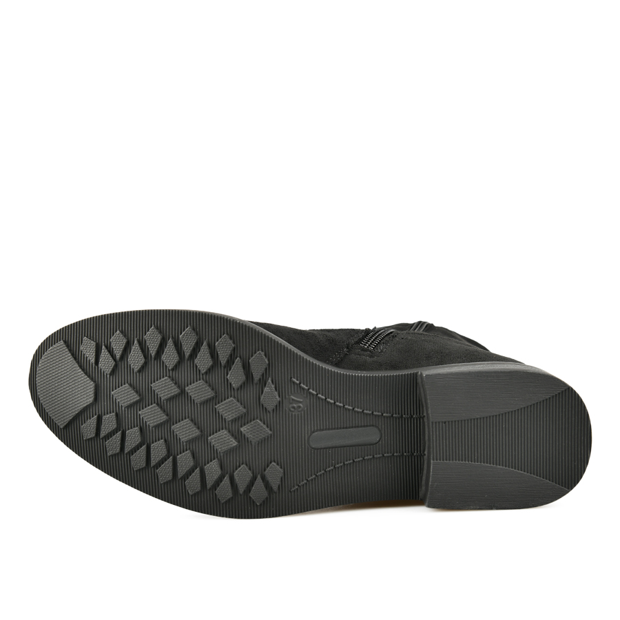 botine damă textil negru 4
