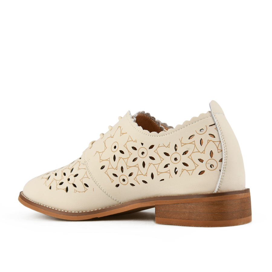 γυναικεία παπούτσια φυσικό δέρμα μπεζ 3