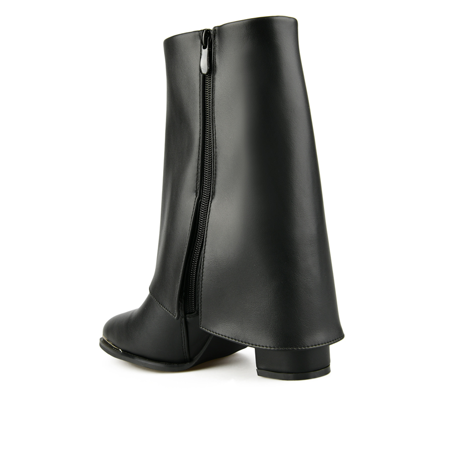 botine damă piele ecologică negru 3