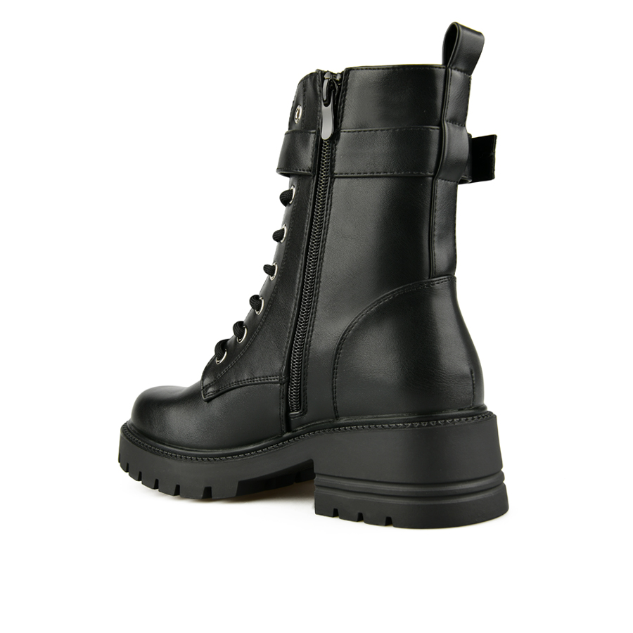 botine damă piele ecologică negru 3