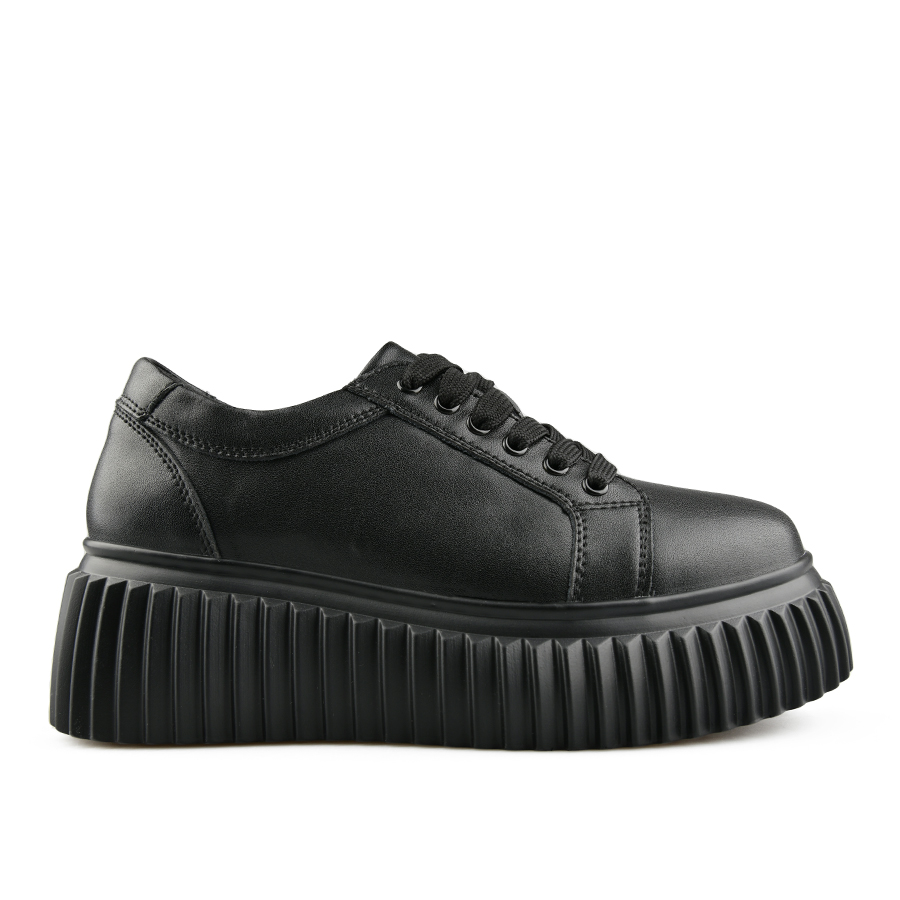 γυναικεία παπούτσια φυσικό δέρμα μαύρο 0