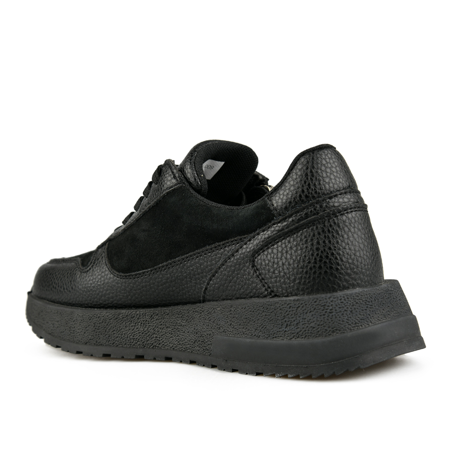 adidași damă piele naturală negru 3
