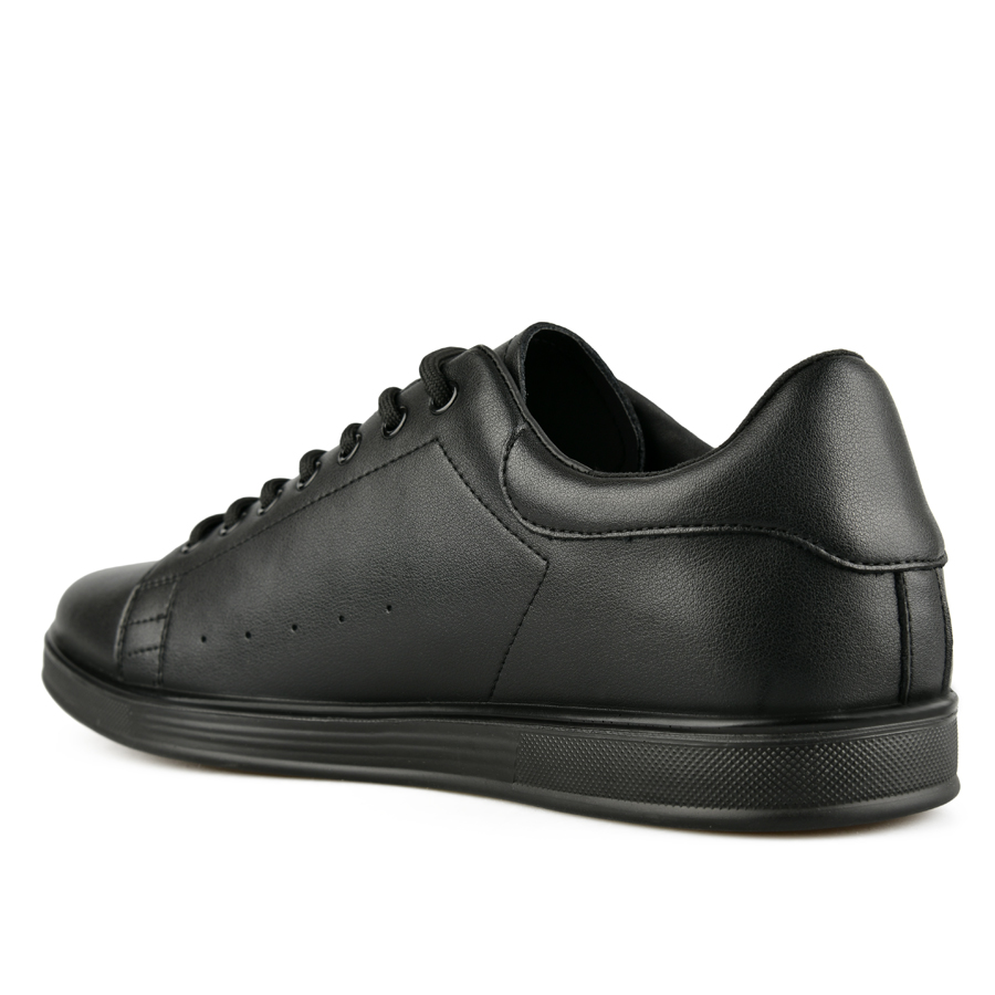 ανδρικά παπούτσια φυσικό δέρμα μαύρο 3